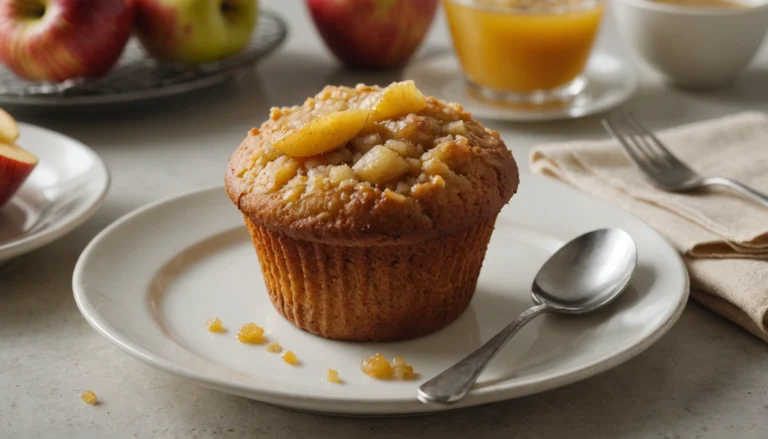 muffin à la compote de pomme